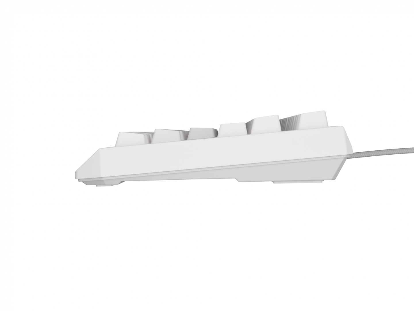 Tastatura gaming mecanica wireless Genesis Thor 230 TKL, iluminare RGB, 87 taste, 11 butoane multimedia, alb
