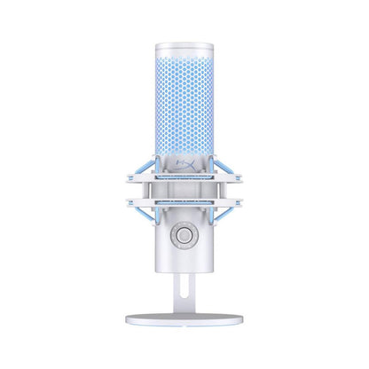 Microfon HyperX QuadCast 2 Frost, USB-C, pentru gaming, streaming si podcasting, control on-board, iluminare LED, stand anti?oc demontabil, PC/Mac/PS5/PS4, alb