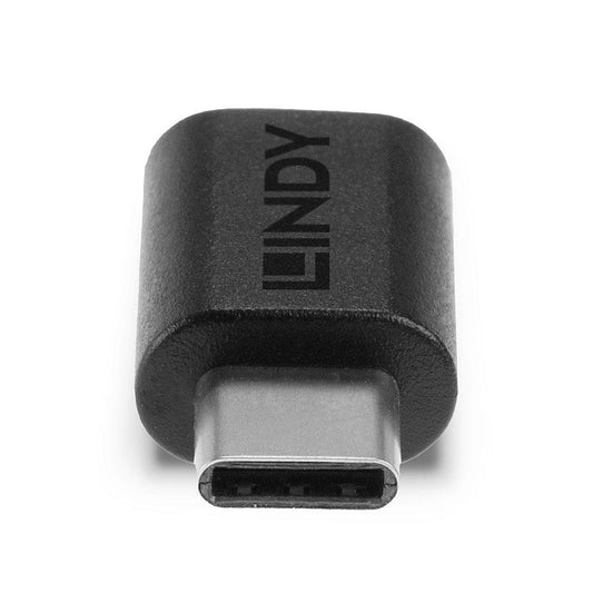 Adaptor Lindy USB 3.2 Type C la C, dimensiuni 26.5x13x7.5mm, latime de banda suportata 20Gbps, negru