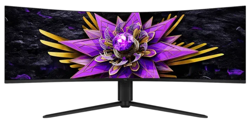 Monitor Gaming Curbat QD-mini LED TCL 57R94 57", Dual UHD (7680x2160), 120Hz, 1ms, AMD FreeSync™ Premium, NVIDIA G-Sync Compatible, R1000, Boxe 10W x2, USB Type-C 90W, Hub USB, 2x HDMI, DisplayPort, Pivot, VESA, alb