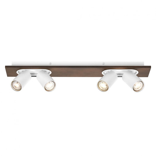 Spot LED cvadruplu ajustabil Ledvance DECOR MERCURY, 4xGU10, 4x3.4W, 920 lm, lumina calda (2700K), dimabil, IP20, 600mm, Alb, clasa energetica G