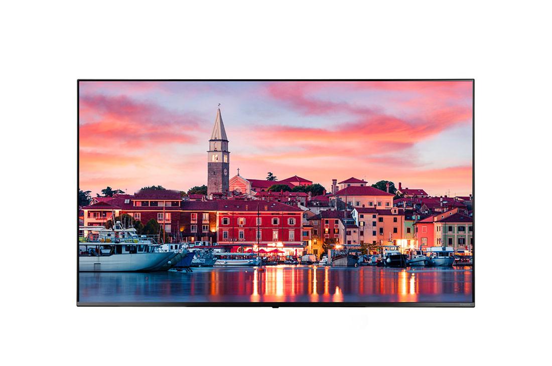 TV Hotel LG, 50", 330nit, 12/7, UHD, E-LED, webOS 4.0, Pro:Centric(IP). boxe -, rama 13.9mm T/L/R 22.1mm B, dimensiuni 1102x644x36.6(63.3)mm, VESA 200x200, greutate 16.3kg, consum max 131.6W. Garantie 3 ani