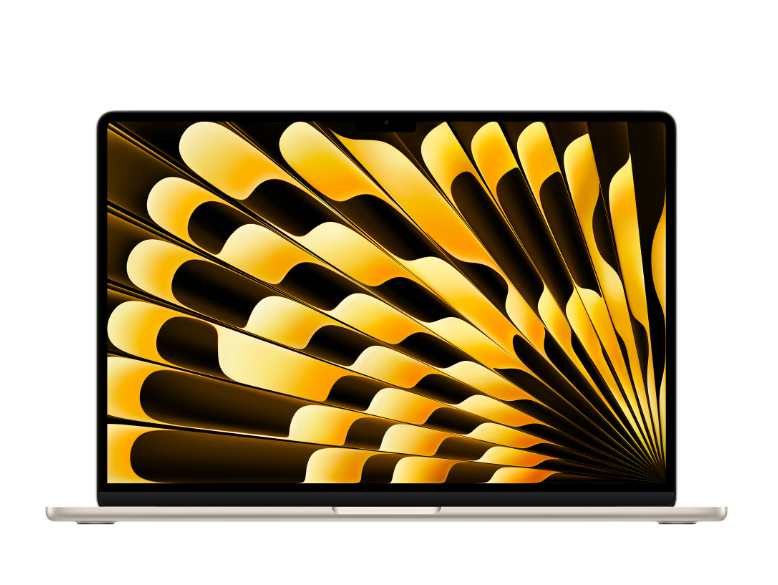 MacBook Air 15.3" Retina/Apple M4 (CPU 10- core, GPU 10- core, Neural Engine 16- core)/16GB/512GB - starlight - INT KB (2025)