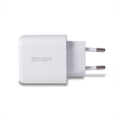 Incarcator Lindy USB A & C, 65W, putere intrare 100-240VAC, 50/60Hz 0.6A, putere iesire USB Type A: 5V 3A, 9V 2A, 12V 1.5A USB Type C: V V 3A, 9V 3A, 12V 2.5A, 15V 2A, 20V 1.5A, PPS33 11V 2.7A, PPS33 16V 1.88A USB Type A & C: 5V 3Apower, alb
